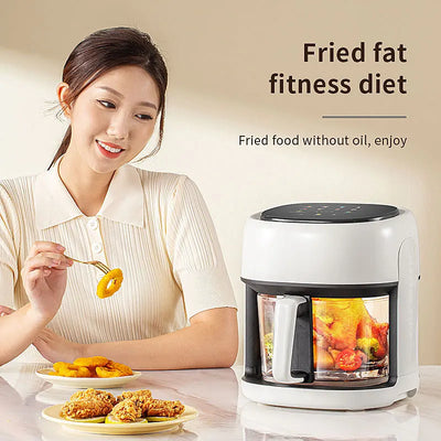 Smart Electric Air Fryer Large Capacity Convection Oven Deep Fryer Without Oil Kitchen 360°Baking - LKBA