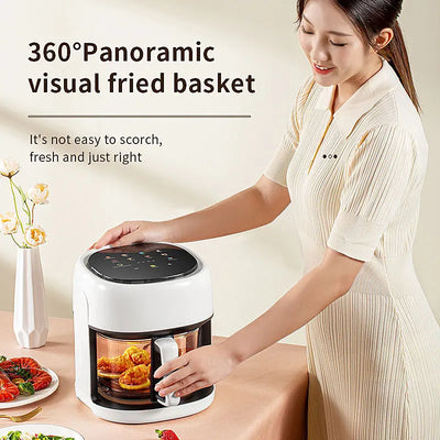 Smart Electric Air Fryer Large Capacity Convection Oven Deep Fryer Without Oil Kitchen 360°Baking - LKBA
