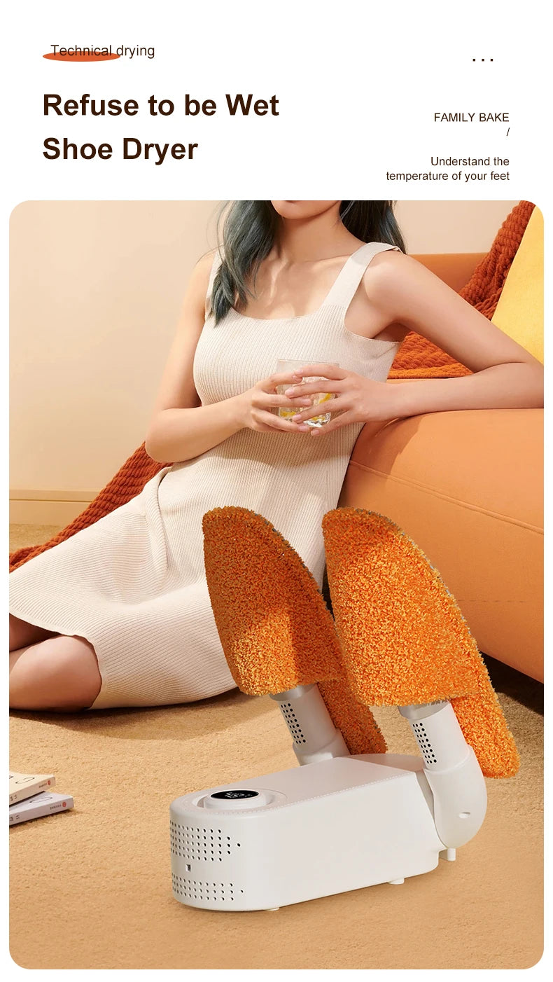Shoe Dryers Sterilization Dehumidification Portable Shoe Rack Heater Deodorizer Dehumidifier Device Quick Drying Shoe Dryer - LKBA