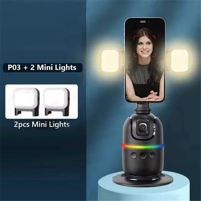 Multifunctional selfie stick with light