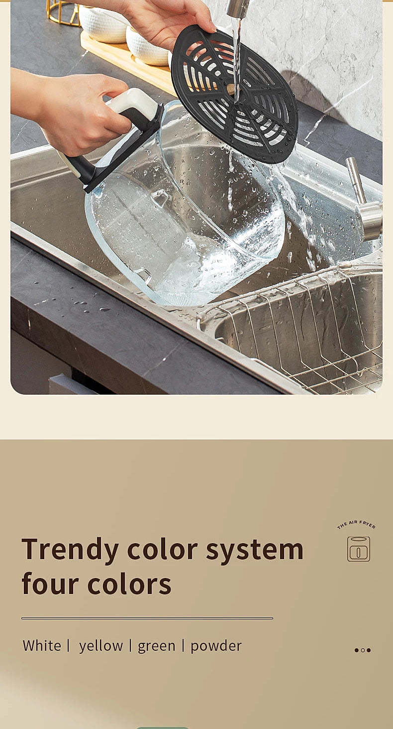 Smart Electric Air Fryer Large Capacity Convection Oven Deep Fryer Without Oil Kitchen 360°Baking - LKBA