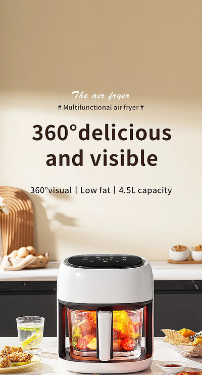 Smart Electric Air Fryer Large Capacity Convection Oven Deep Fryer Without Oil Kitchen 360°Baking - LKBA