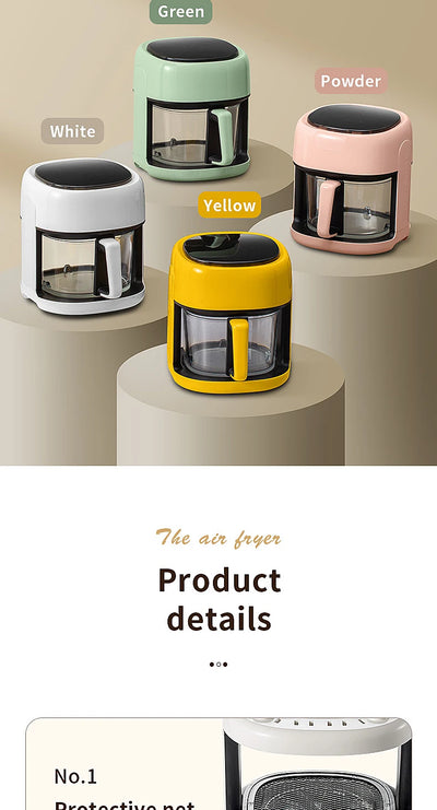 Smart Electric Air Fryer Large Capacity Convection Oven Deep Fryer Without Oil Kitchen 360°Baking - LKBA