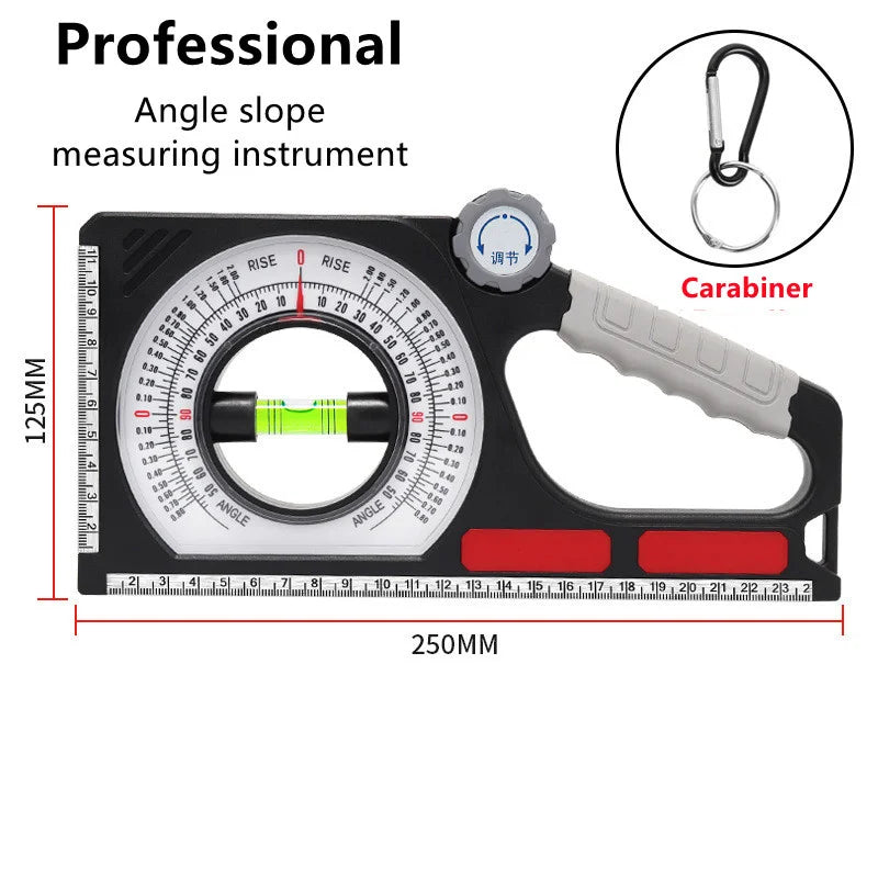 High Precision Angle Slope Measuring Instrument Magnetic Level Bubble Inclinometer Protractor Angle Finder Slope Scale Level