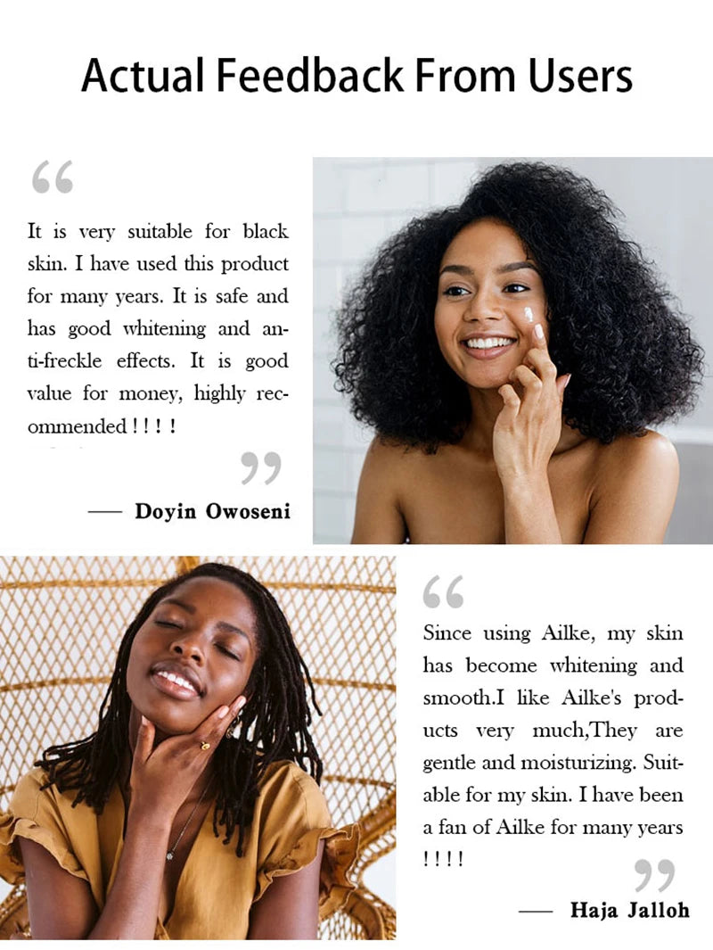 AILKE Lightening Facial Skin Care Cream With Glutathione, Reduce Dark Spots, Improve Dull Skin, Moisturizing Face Clean Set - LKBA