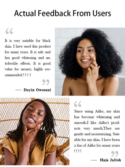 AILKE Lightening Facial Skin Care Cream With Glutathione, Reduce Dark Spots, Improve Dull Skin, Moisturizing Face Clean Set - LKBA