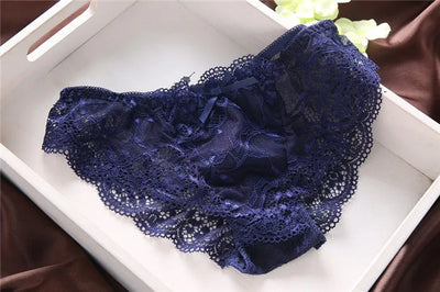 European Style Sexy Bra Set Women Cotton Underwear Sexy Lace Panties Female Push Up Brassiere Fashion Solid Color Lingerie Set - LKBA