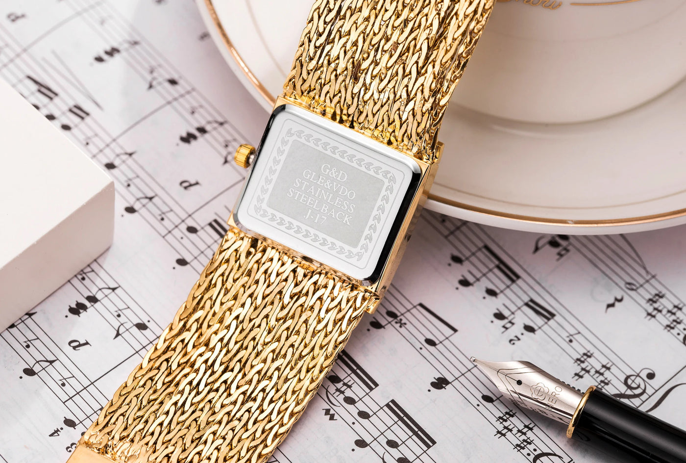Ladies Wrist Watches Woman Famous Brand Dress Square Design Female Wristwatch Gold Stainless Steel Clock Montre Femme 2024 - LKBA