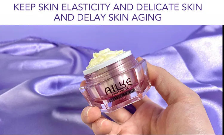 AILKE Face Cream With Hyaluronic Acid, Whitening Moisturizing Lifting Anti-aging, Women Sleeping Dry Korean Bleaching Skin Care - LKBA