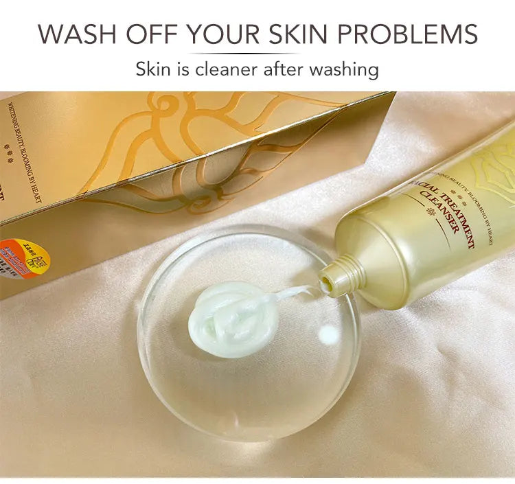 AILKE Lightening Facial Skin Care Cream With Glutathione, Reduce Dark Spots, Improve Dull Skin, Moisturizing Face Clean Set - LKBA