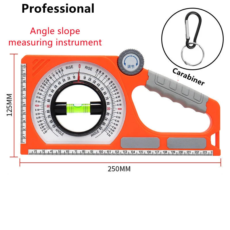 High Precision Angle Slope Measuring Instrument Magnetic Level Bubble Inclinometer Protractor Angle Finder Slope Scale Level - LKBA