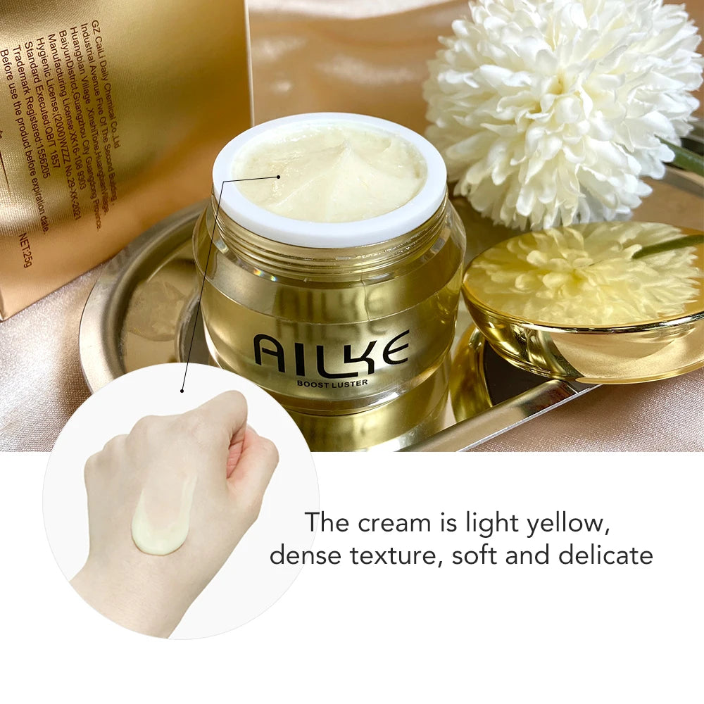 AILKE Lightening Facial Skin Care Cream With Glutathione, Reduce Dark Spots, Improve Dull Skin, Moisturizing Face Clean Set - LKBA