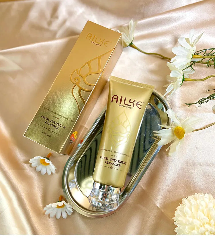 AILKE Lightening Facial Skin Care Cream With Glutathione, Reduce Dark Spots, Improve Dull Skin, Moisturizing Face Clean Set - LKBA