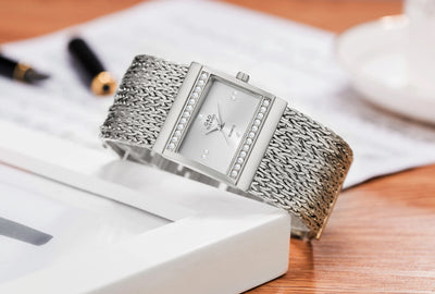 Ladies Wrist Watches Woman Famous Brand Dress Square Design Female Wristwatch Gold Stainless Steel Clock Montre Femme 2024 - LKBA