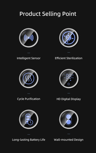 Mini Portable Rechargeable Travel Toothbrush Sterilizer Induction Switch with Charge Display UV Toothbrush Sterilizer Case - LKBA