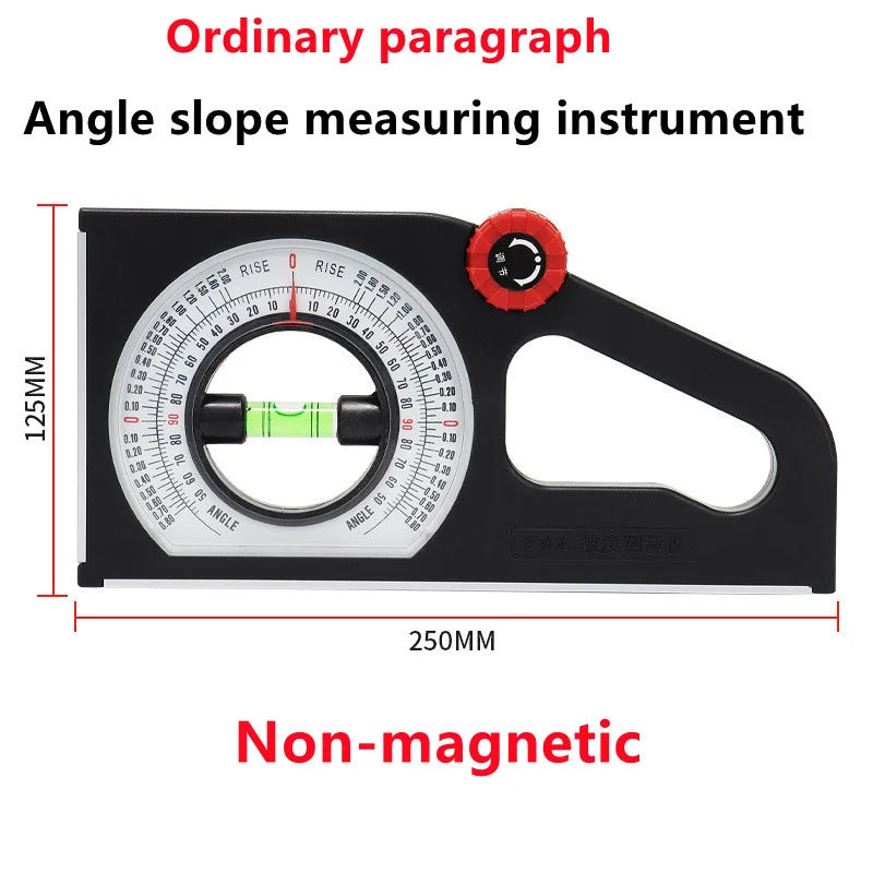 High Precision Angle Slope Measuring Instrument Magnetic Level Bubble Inclinometer Protractor Angle Finder Slope Scale Level - LKBA
