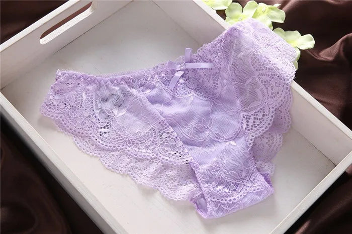 European Style Sexy Bra Set Women Cotton Underwear Sexy Lace Panties Female Push Up Brassiere Fashion Solid Color Lingerie Set