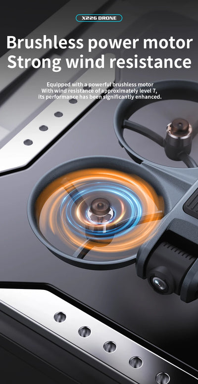 New X226 Mini RC Drone with Professional 8K HD Dual Camera 6Axis Headless Mode 360 Fly Remote Quadcopter