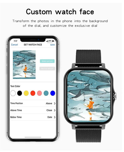 2025New Upgrad Smart Watch For Men Women 1.83Inch Full Touch Display BT Call Sports Monitoring SmartWatch For Android&IOS Phone - LKBA