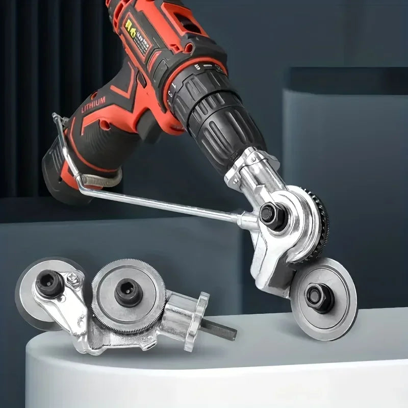 Electric Drill Refitting Plate Shears Effortlessly Cut Through Stainless Steel, Aluminum & Iron Sheet - LKBA