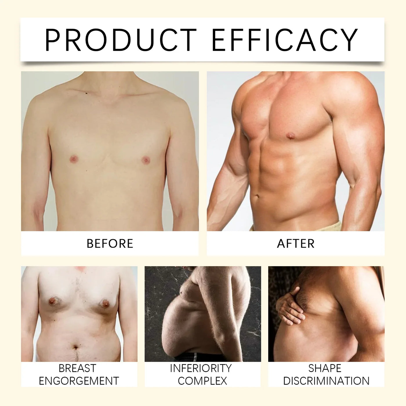Man Chest Firming Oil Gynecomastia Tightening Remove Excess Fat Strengthen Chest Muscles - LKBA
