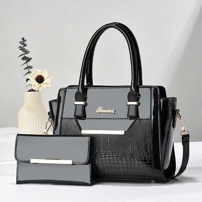 New Large Capacity Crocodile Print Handbag Mother Bag Women's Bag High Quality Shoulder Tote Bag - LKBA
