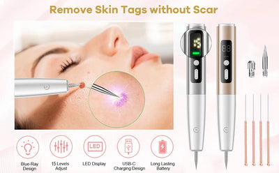 Laser Plasma Pen Black Dots Warts Remover Skin Tag Remover Mole Wart Eliminator Dark Spots - LKBA