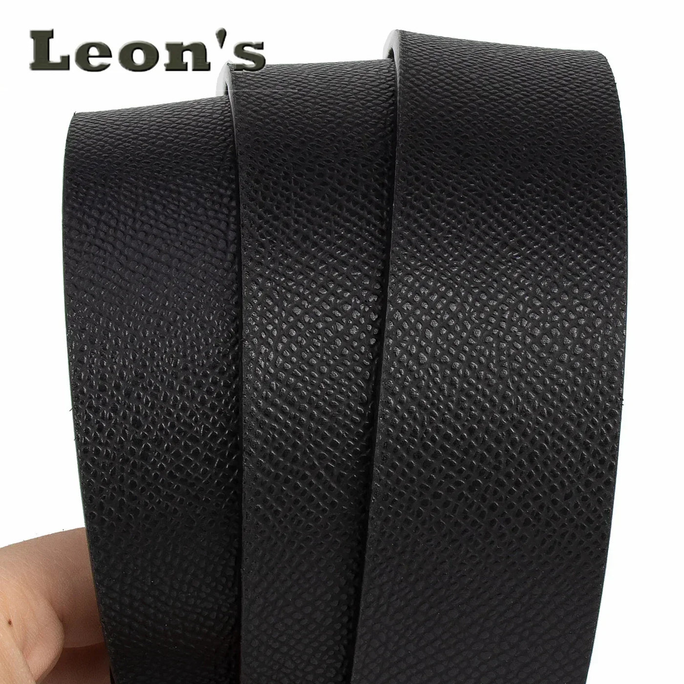 Men Business Belts Famous Brand Durable Leather Belt Dark Color - LKBA