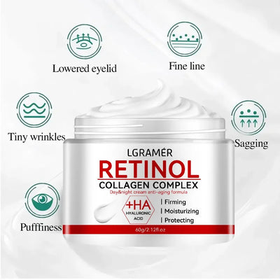 Retinol Lifting Firming Cream Collagen Smooth wrinkles Face Cream for Moisturizer Whitening Brighten - LKBA
