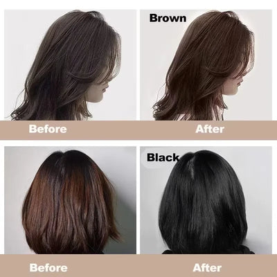 Pure Natural Herbal Hair Dye Shampoo 5 Minutes Change Hairs Color Non-irritating Repair Gray White Fashion Hair Care Women Men - LKBA