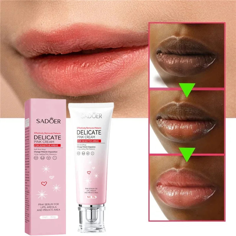 Fast Lightening Pink Lip Bleaching For Dark Lips Remove Melanin Lip Balm Sexy Rose Magic Lip Oil Whitening Moisturizing Makeup - LKBA