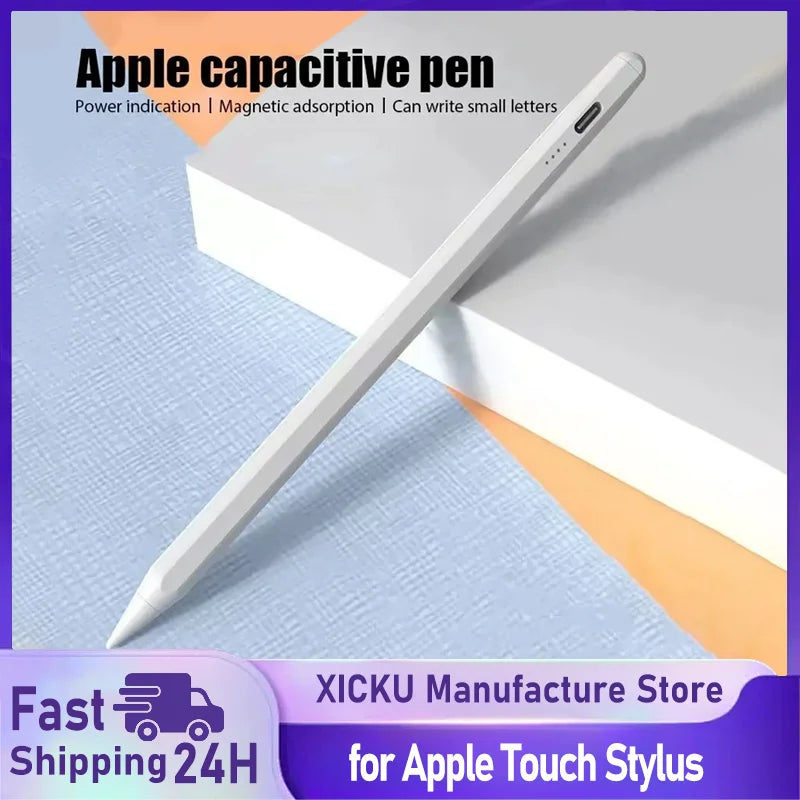 For Apple Pencil Palm Rejection Power Display iPad Pencil Game Pen For iPad 2025 2024 2023 2022 Pro Air Mini Specific Stylus - LKBA
