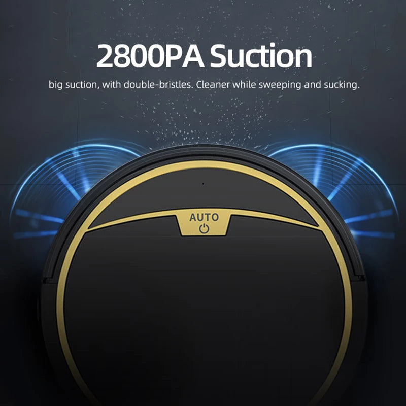 Automatic App Control Vacuum Cleaner Household Floor Sweeper Water Tank Wet Dry Electric Mop Robot Vacuum Cleaning Machine - LKBA