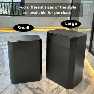TOKA 2Pack Smart Sensor Trash Can with Lid Suitable for Bathroom Kitchen Bedroom Office Living Room - LKBA