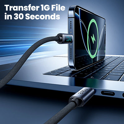 Toocki 240W Type C to Type C Cable PD3.1 Digital Display 100W Fast Charging USB C Cable for Macbook iPhone 16 15 Samsung Xiaomi - LKBA