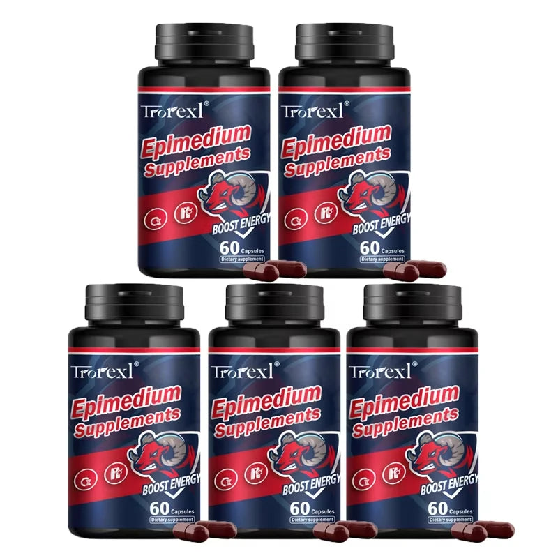 Herb Epimedium Capsules, Male Enhancing Supplement,Test Booster for Men Performance - Drive, Strength, Stamina Growth - LKBA