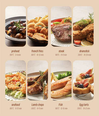 Air Fryer Visual Oil-free Electric Fryer Multi-Functional Automatic Household 360°Baking LED Touchscreen - LKBA