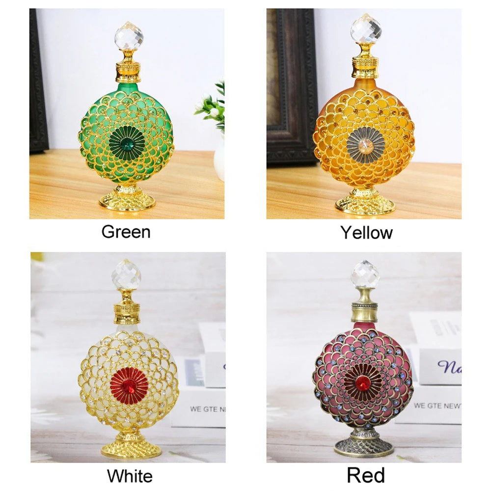 30ml Luxury Vintage Perfume Bottles parfum Mini Travel Essentials Oil Glass Dubai Refillable Perfume Refill mini Dropper Bottle - LKBA