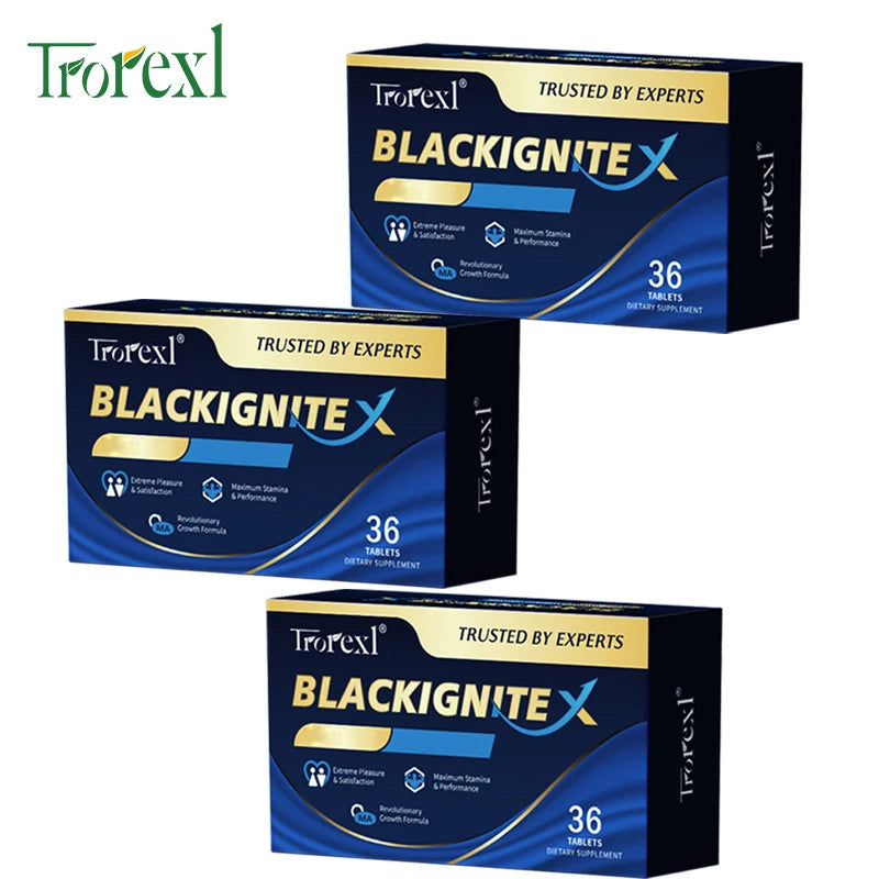 BlackIgniteX Natural Male Enhancing Supplement- Boosts Strength & Firmness for Men, Enhanced Stamina Performance & Endurance - LKBA