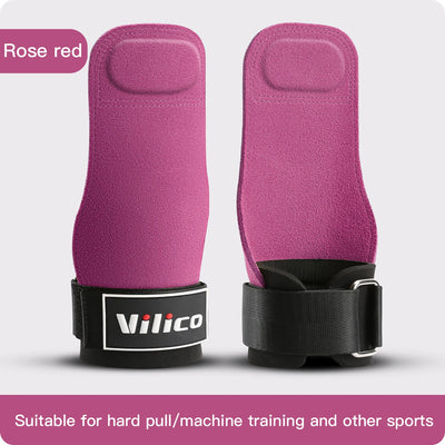 2Pcs Gym Gloves Fitness Hand Palm Protection Equipment Anti Slip Wear-resistant Wrist Protection Hard Pull Grip Strength Gloves - LKBA