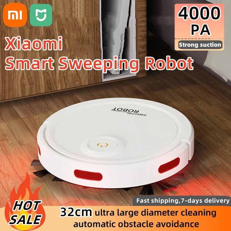 Xiaomi MIJIA Fully Automatic Sweeping Robots Vacuum Cleaner Strong Suction Intelligent Home Appliance Lazybones Sweeper Pet Hair - LKBA