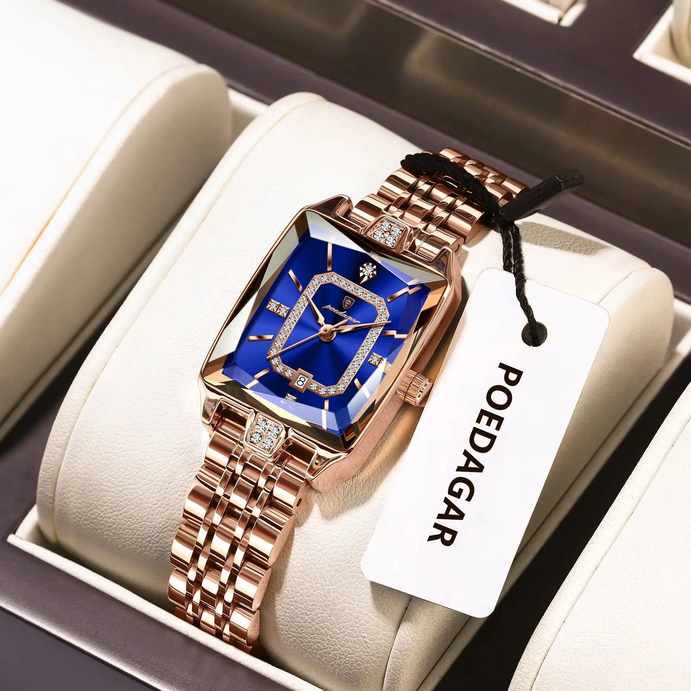 POEDAGAR Luxury Casual Ladies Watch Stainless Steel Waterproof Date Fashion Woman Wristwatch High Quality Quartz Women's Watches - LKBA