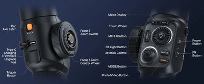 SMOOTH 5S AI Tracking Handheld Stabilizer 3-Axis Smartphone Gimbal Outdoor Gimbals - LKBA