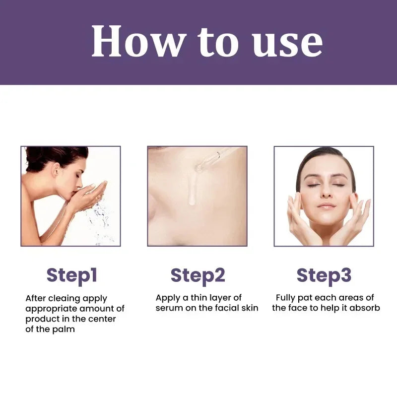 Remove Wrinkle Face Serum Lift Firming Anti-Aging Fade Fine Lines Whitening Brightening Moisturizer Skin Care - LKBA