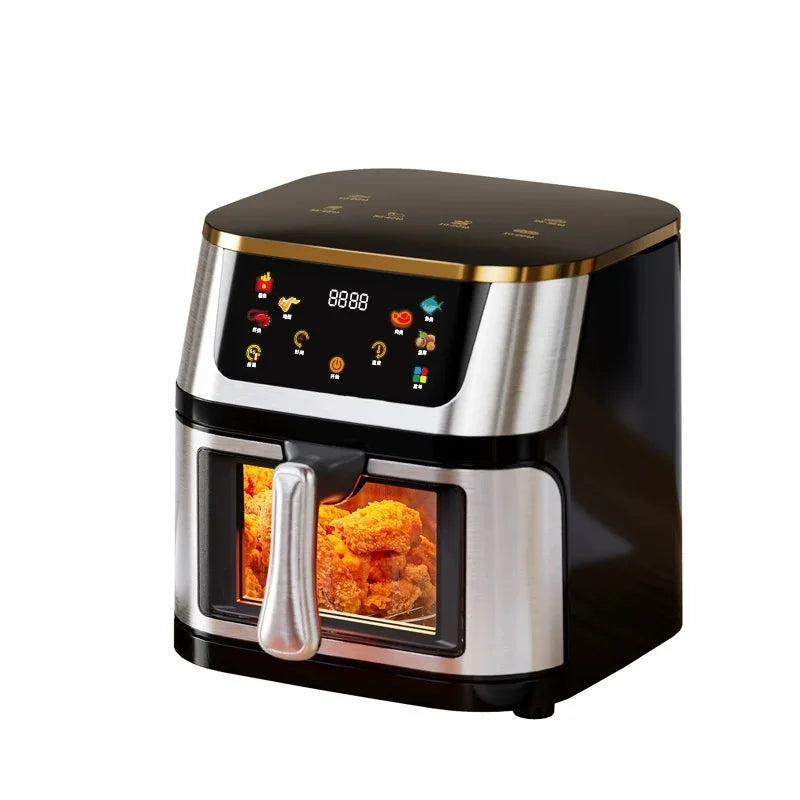 10L Large Capacity Air Fryer Multifunctional Electric Oven with Touch Screen Non-stick Pan - LKBA
