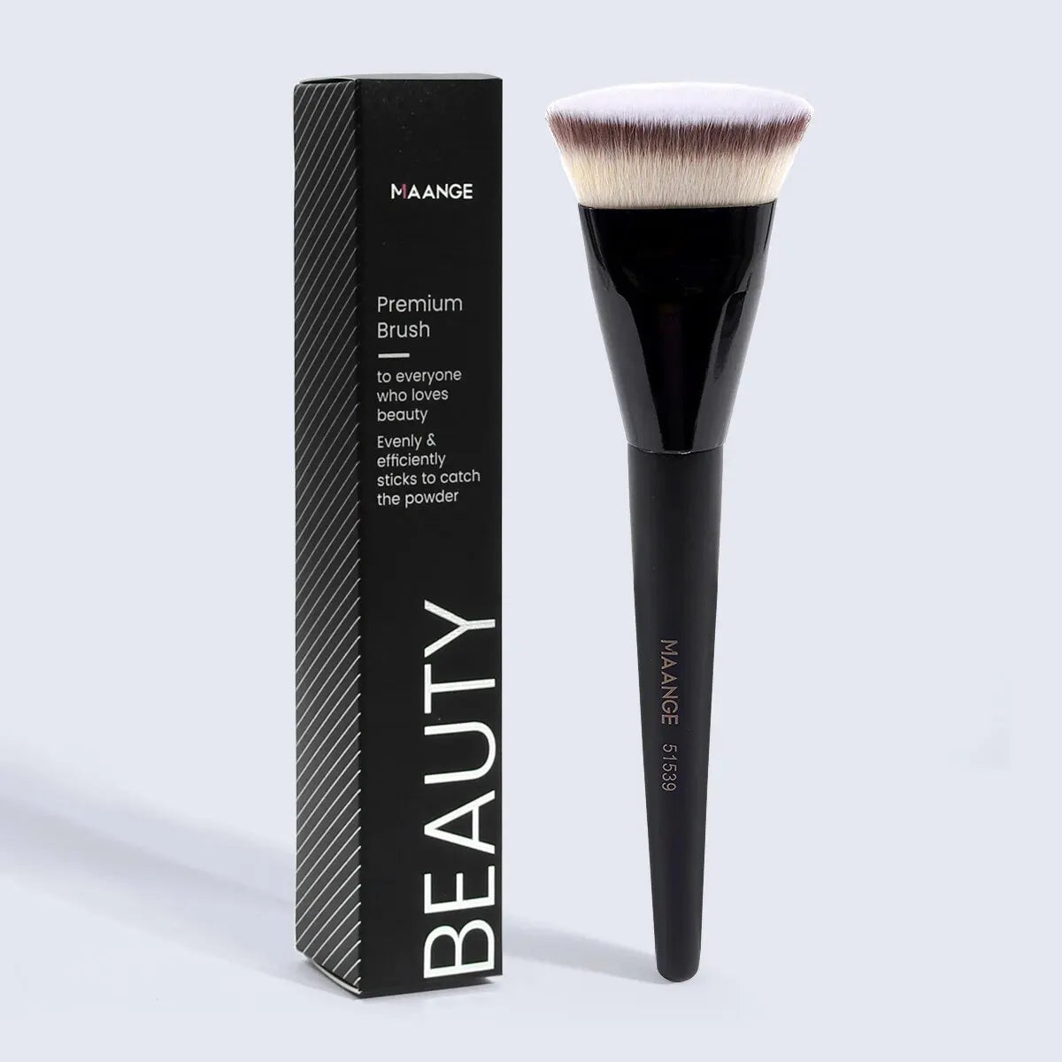 Single Flat Round Tube Flat Head Foundation Brush with Box Powder Blush Concealer Makeup Brush Skin - LKBA