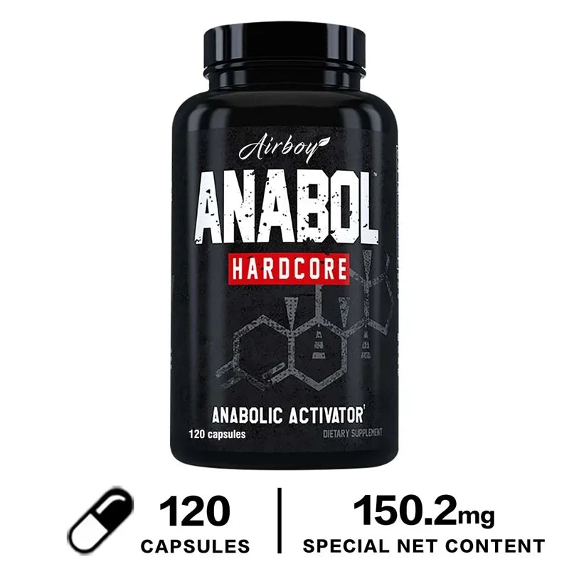 Anabol Hardcore Supplement - Helps Build Lean, Firm, High-quality Muscle,Promoting Muscle Growth,Recovery & Strength Enhancement - LKBA