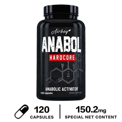 Anabol Hardcore Supplement - Helps Build Lean, Firm, High-quality Muscle,Promoting Muscle Growth,Recovery & Strength Enhancement - LKBA