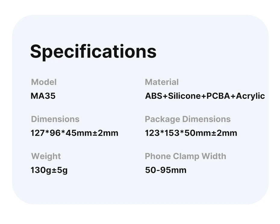 Ulanzi MA35 MagSafe Smartphone Camera Shutter Grip Bluetooth Selfie Handle As Camera Photo Stabilizer Vertical Horizontal Shoot - LKBA