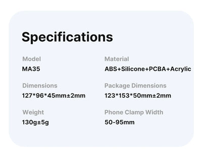 Ulanzi MA35 MagSafe Smartphone Camera Shutter Grip Bluetooth Selfie Handle As Camera Photo Stabilizer Vertical Horizontal Shoot - LKBA